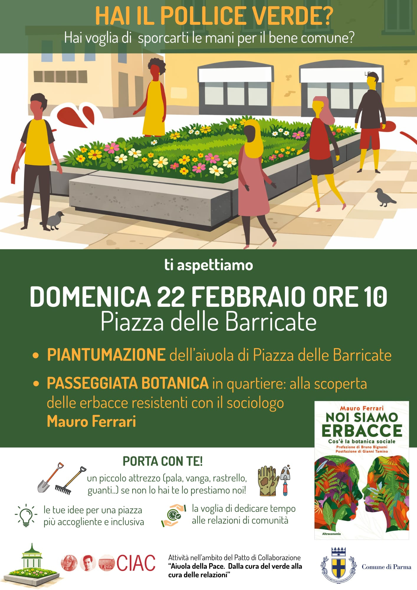 Oltretorrente, la cura che genera sicurezza: domenica la piantumazione collettiva in Piazza delle Barricate