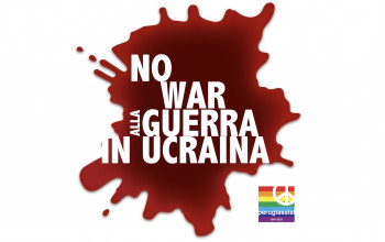 Ucraina, no alla guerra: bandiere della pace alle finestre