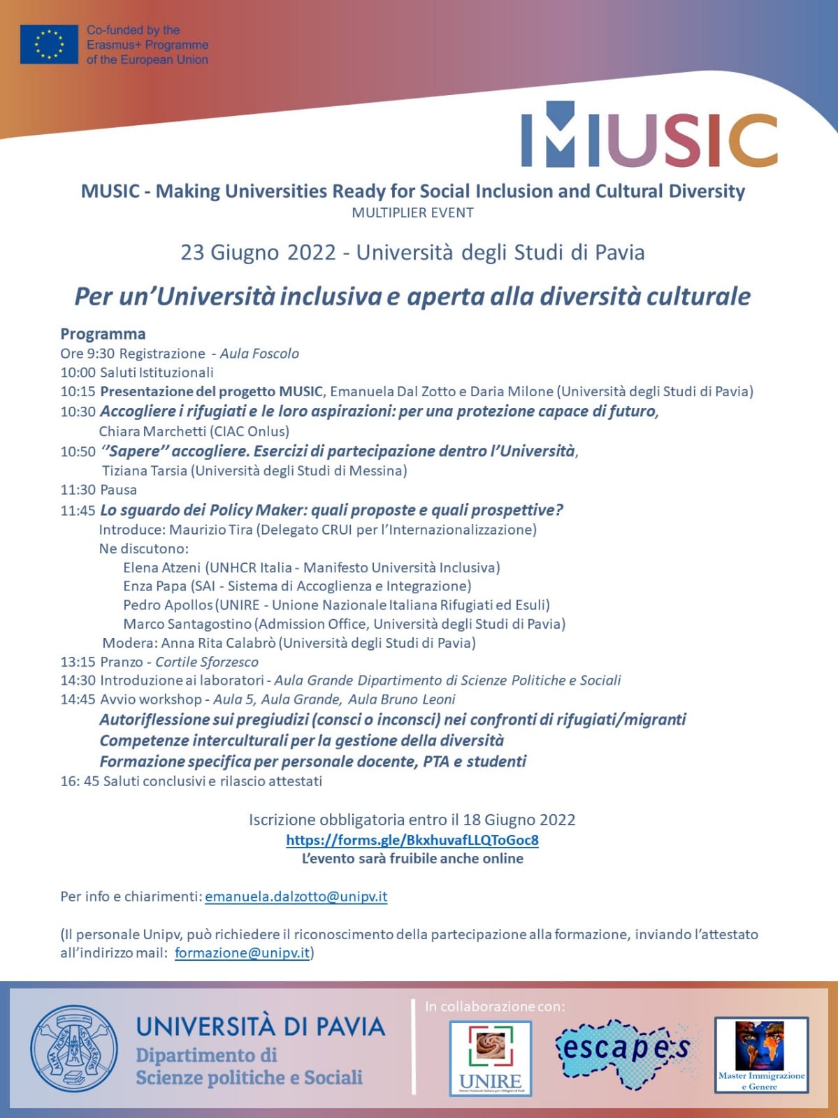 MUSIC - Per una università condivisa